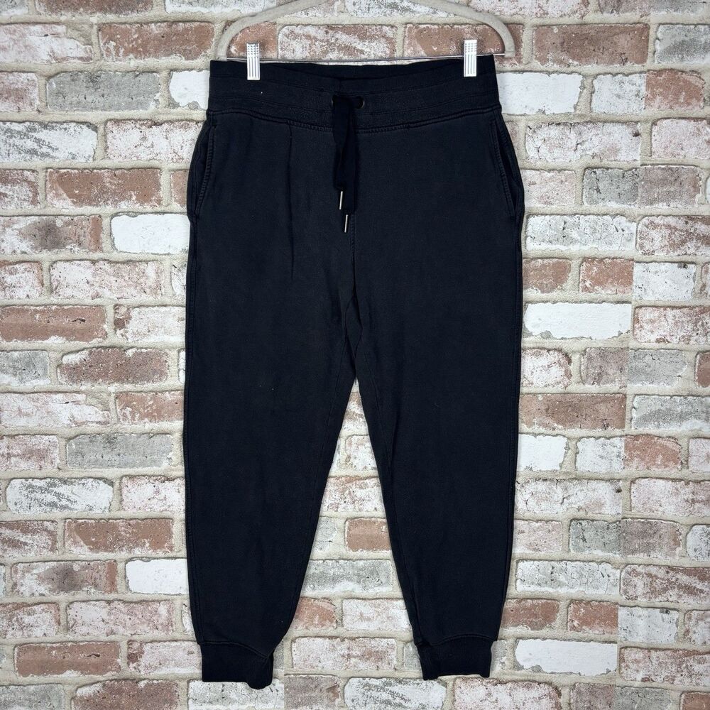 Athleta Balance Joggers Womens Medium Faded Black Tencel Blend Drawstring Yoga